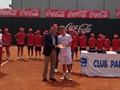 Javier García Peris, subcampeón infantil de España en individual y dobles. 