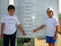 Pablo Montañés e Iván Castelló en el Campeonato Alevín de la Comunidad Valenciana.