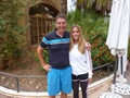 Con la cantante Edurne.