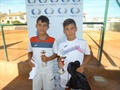 David-Mari Musca y Andrea Pascual, campeones alevines del Jordytour de Agosto de Masía Tenis Club.