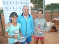 Jorge Laguna y Claudia Barjau, campeones alevines del Jordytour de Otoño de Masía Tenis Club.