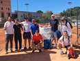 Los jugadores holandeses del Tulip Tennis Hilversum en Masía Tenis Club.