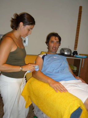 Ultrasonoterapia o terapia ultrasónica.