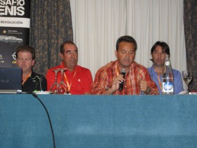 Jorge Bellés, Fernando Gil, Joel Figueras y David Castelló en la mesa redonda de Ideas para mejorar la enseñanza en clubes privados y centros abiertos.