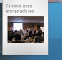 Sección  Cursos para entrenadores, presentación de los cursos.